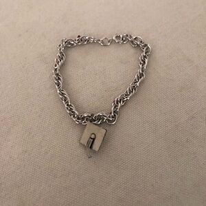 Silver Bracelet w Graduation Cap